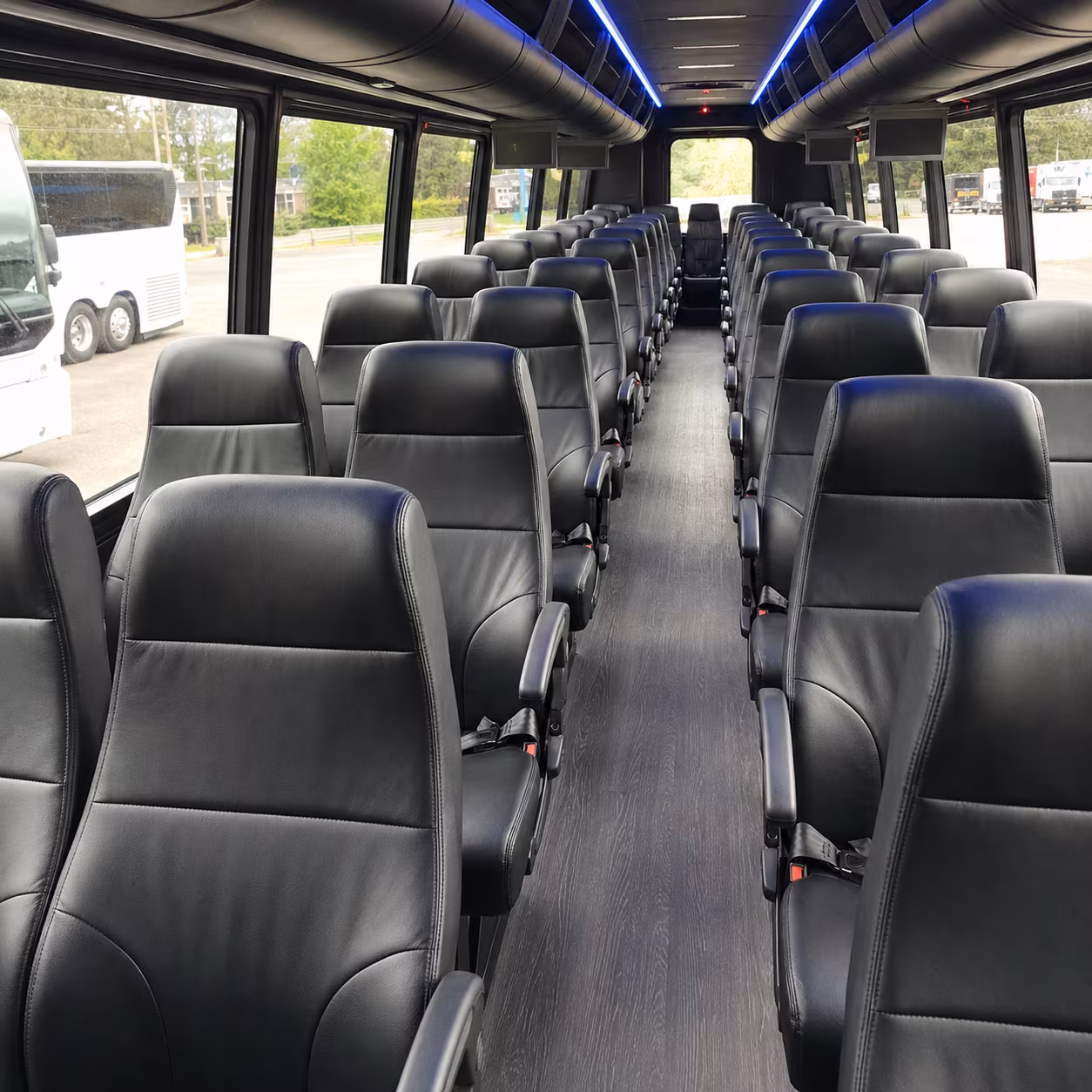 erie employee transportation onboard seating