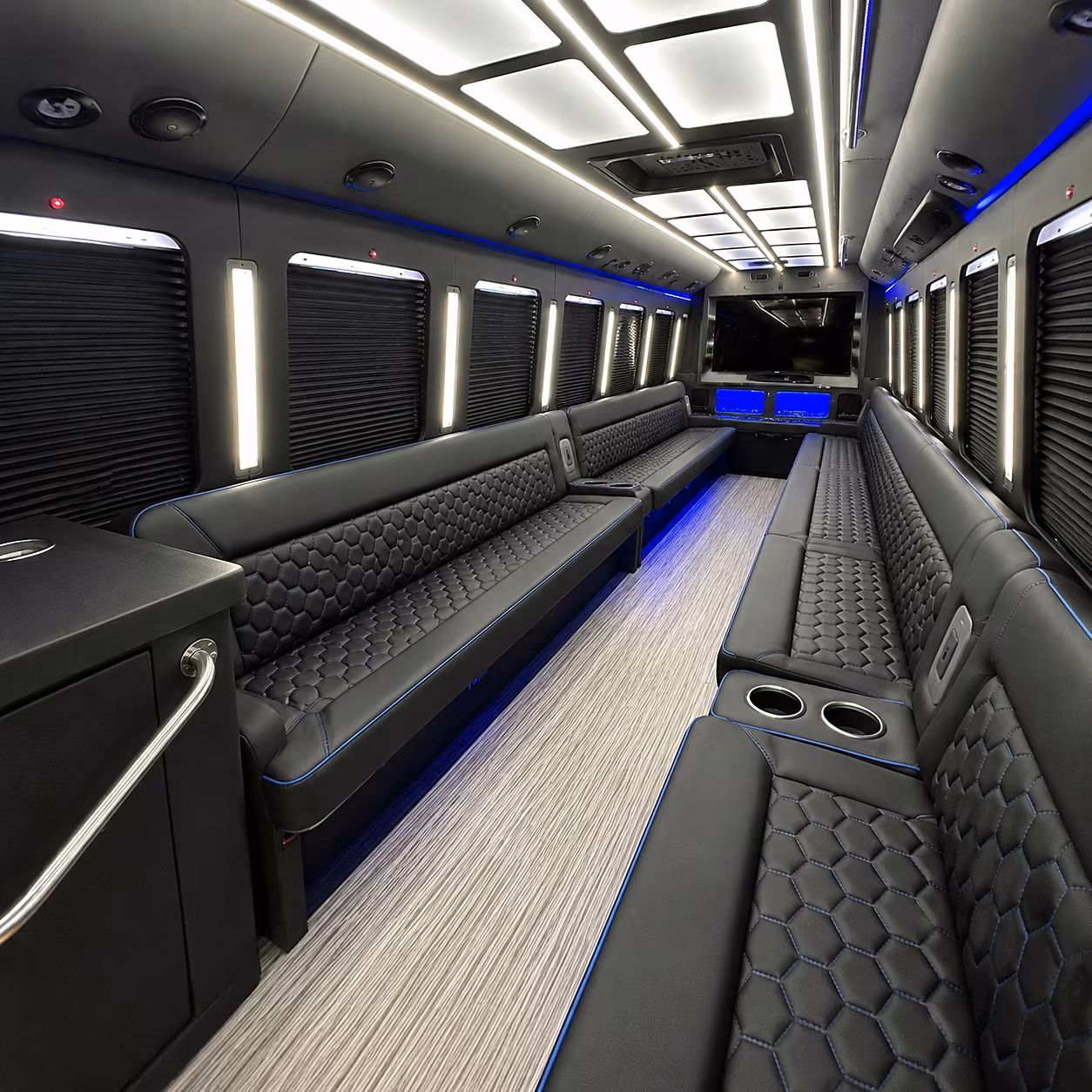 erie holiday party bus rental