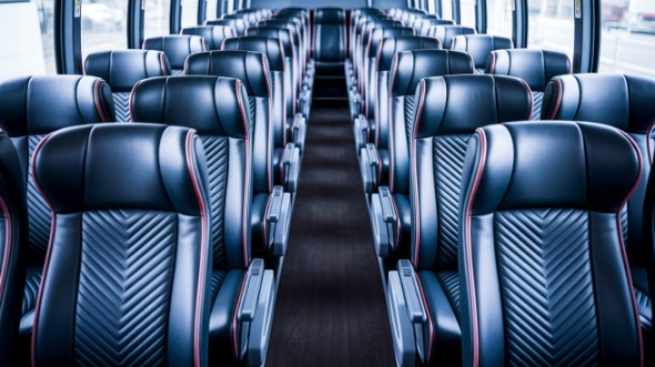 54 passenger charter bus inside toledo