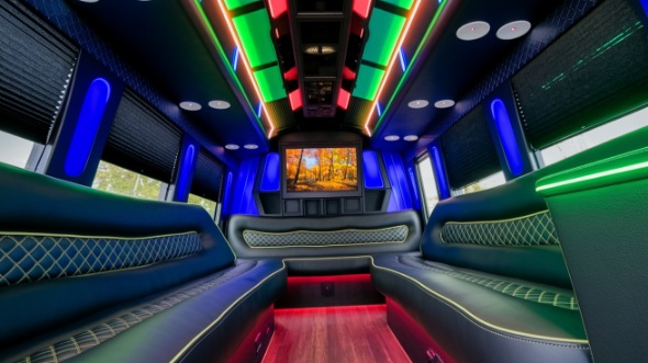party bus rental interior toledo