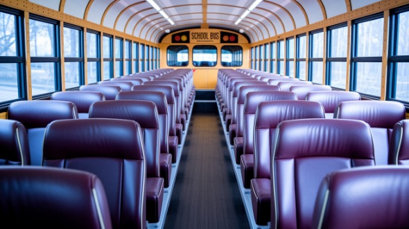 school bus rental interior toledo